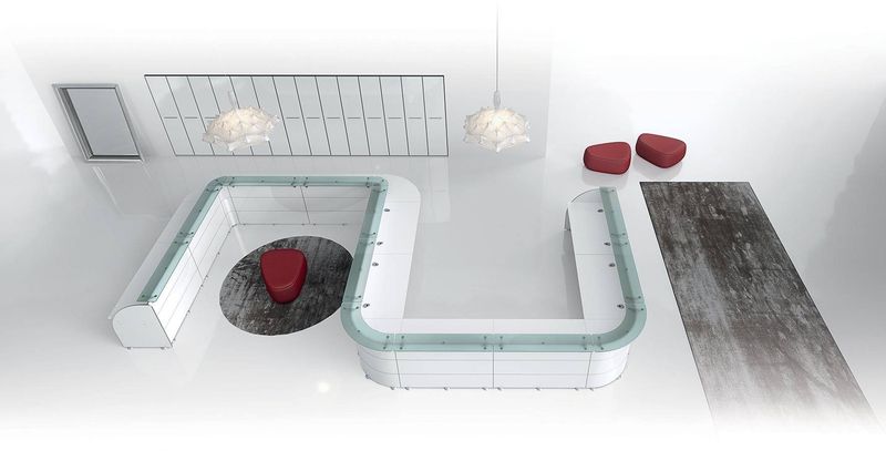 Banque d’Accueil ABAKO Arrivetz Lyon – Design Modulable et Élégant