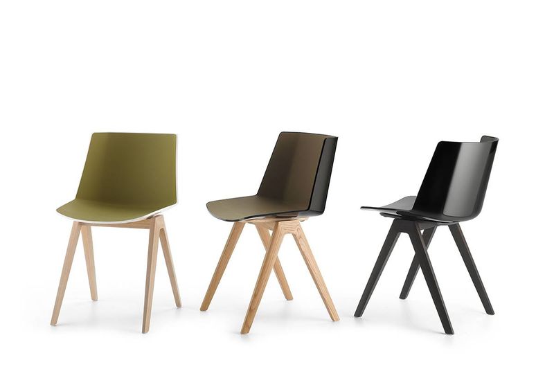 Chaise AIKU MDF Italia Arrivetz Lyon : Design Jean Marie Massaud pour Bureau et Conférence