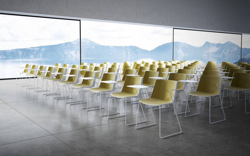 Chaise AIKU MDF Italia Arrivetz Lyon : Design Jean Marie Massaud pour Bureau et Conférence