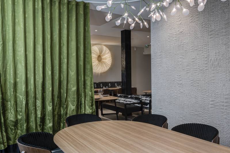 Aménagement Restaurant DEMETER Lyon : Mobilier Design et Décoration Contemporaine