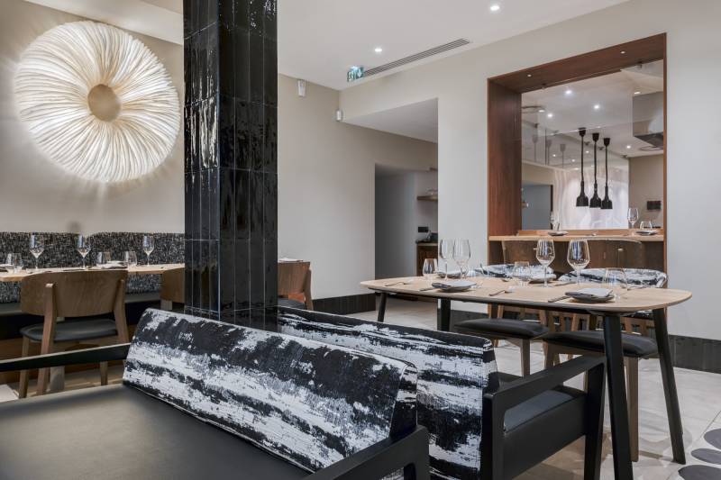 Aménagement Restaurant DEMETER Lyon : Mobilier Design et Décoration Contemporaine