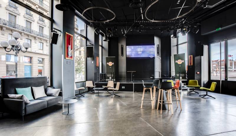 Salle de reception Hard Rock Café Lyon 